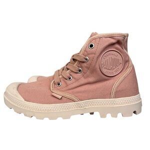 NWOT Pink Palladium Lace Up Pampa Hi Boots Womens Size 7